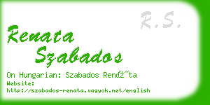 renata szabados business card